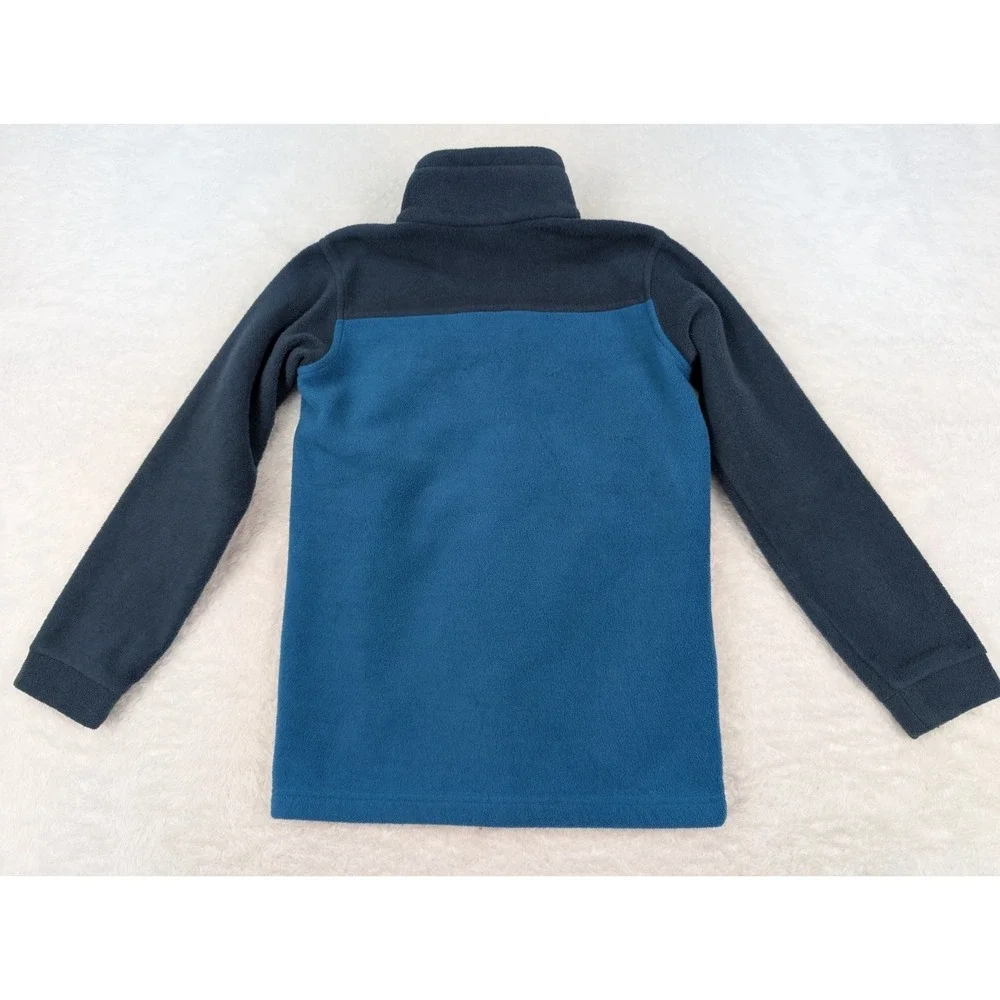 Columbia Full Zip Jacket Youth M Blue Fleece Zip Pockets Lightweight